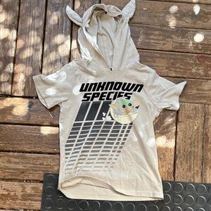 Star Wars Tan 'Unknown Species' Kids Tee with Hood